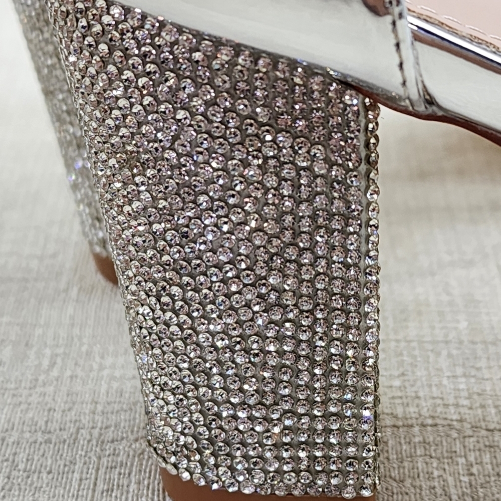 Lala Ikai Women's High Heels Bedazzled Strappy Party Pump Sandals - Picture 7 of 10